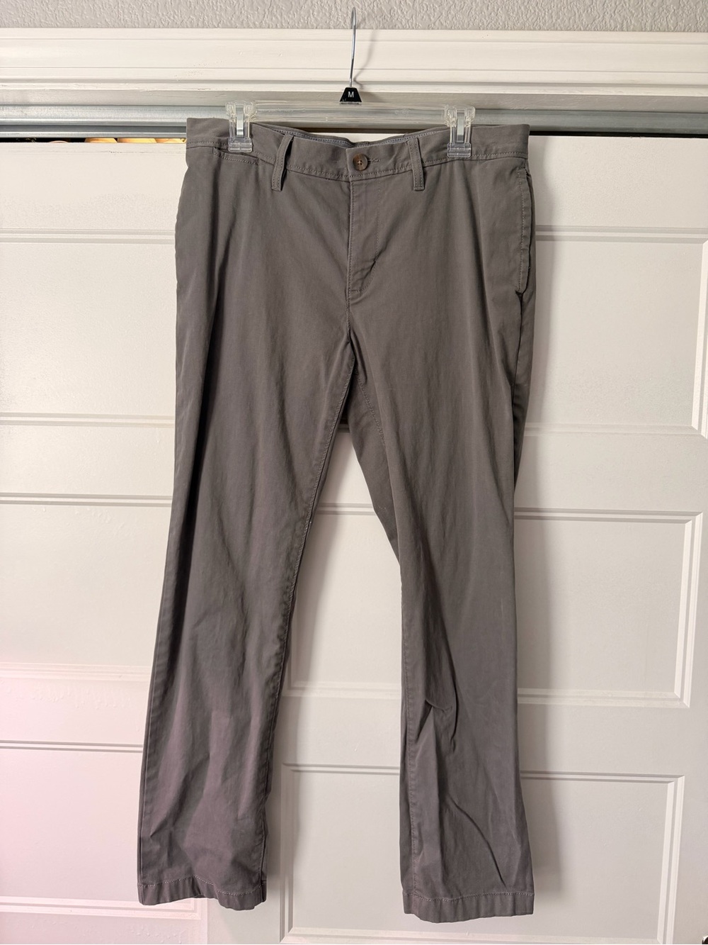 Men's Slim Straight Chino Pants - Gray